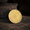 22KT 1 GRM Peacock Design Gold Coin -916 